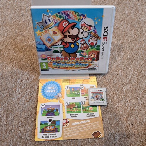 Adesivo paper mario star - mario,