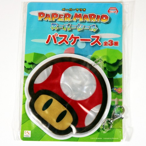 Strap card case red - strap, mushroom